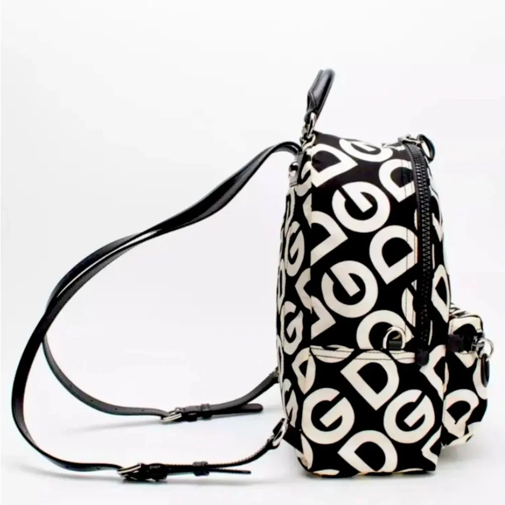 DOLCE & GABBANA Backpack MONOGRAM NYLON - LEATHER BACKPACK NWT $1883 - Picture 6 of 16